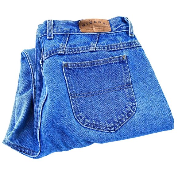 Riders by Lee Hi-Rise Tapered Leg 35x30 Mom Jeans Vintage 1990s Medium Wash - Picture 1 of 9